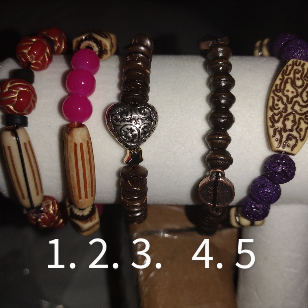 handcrafted bracelets my own designs adult and children's #1-10 are adults